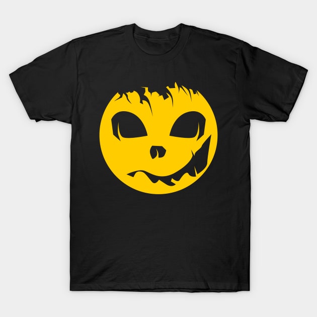 Halloween icon illustration in deep yellow color T-Shirt by Aloenalone